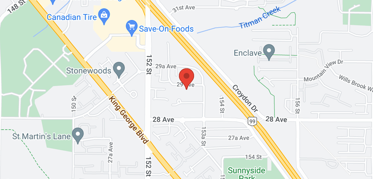 map of 15312 29 AVENUE